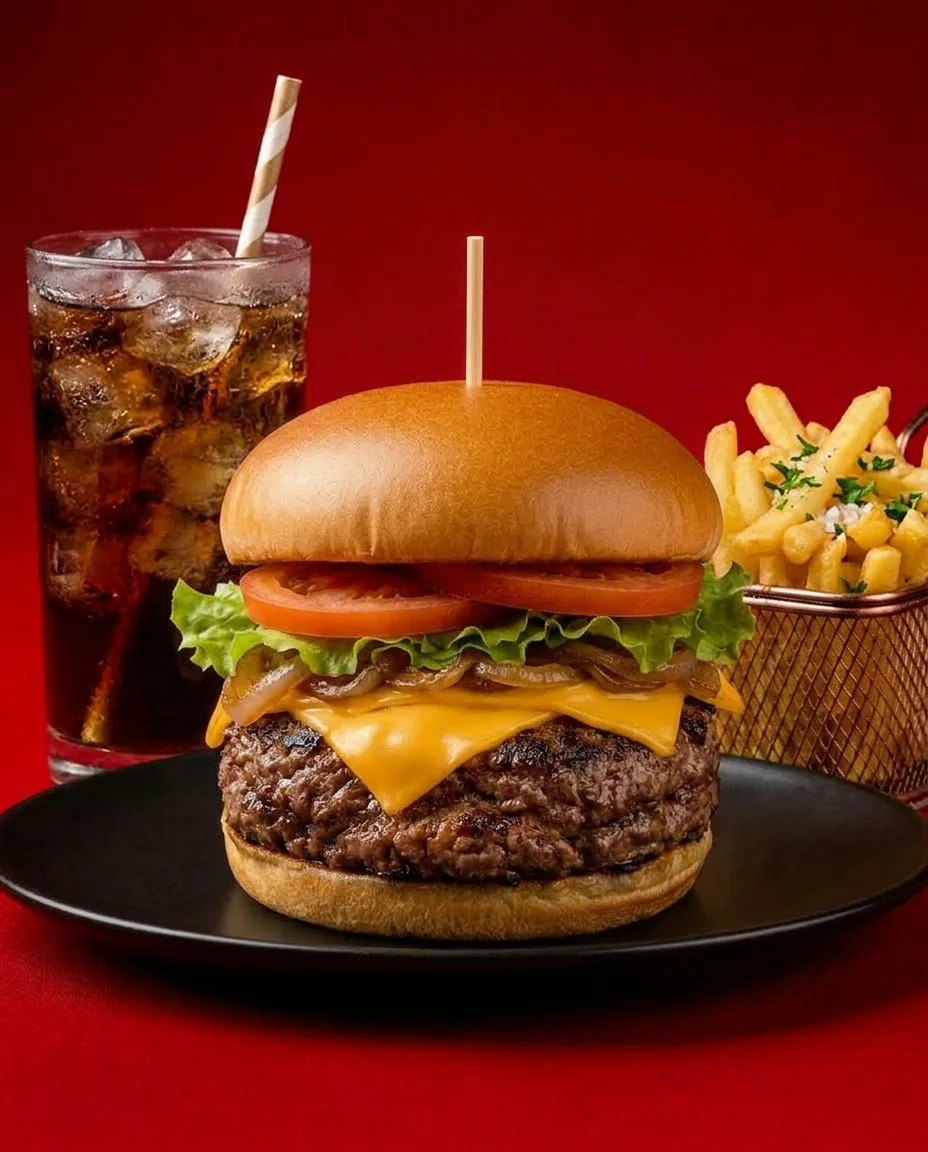 Burger Clásica + Papás fritas